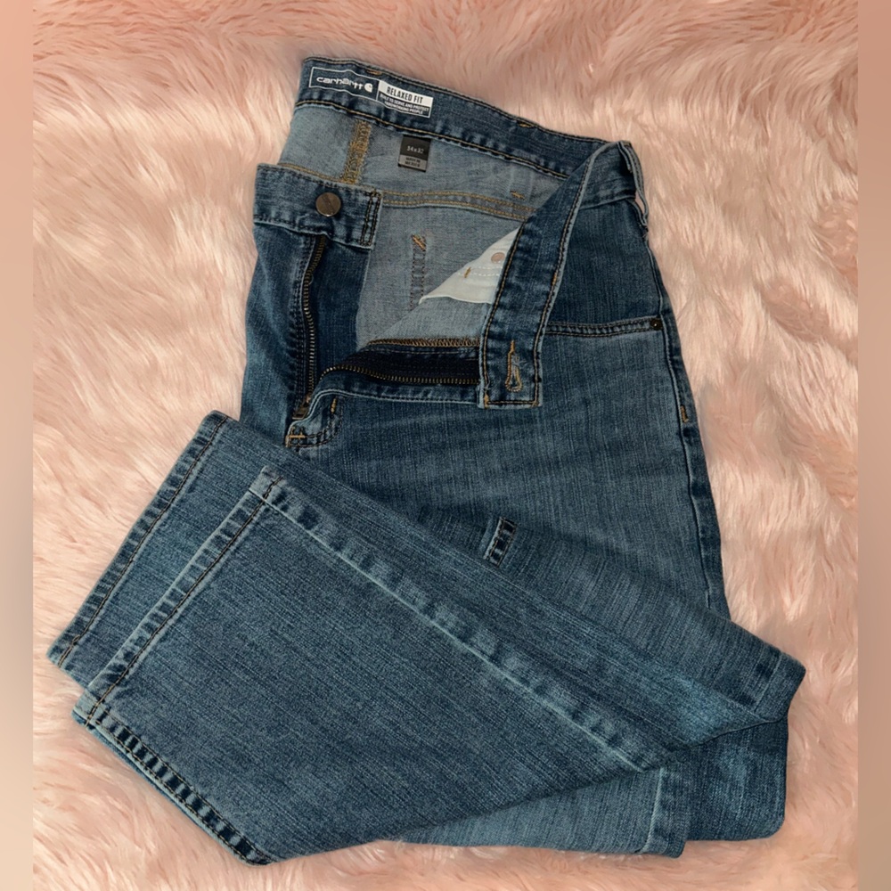 Carhartt Rugged Relaxed Fit Blue Jeans